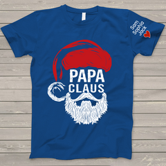 Lofaris Papa Claus Gift Custom Name Christmas T-Shirt