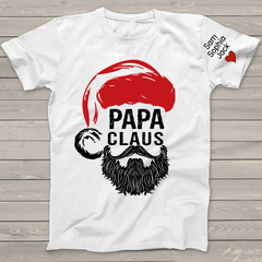 Lofaris Papa Claus Gift Custom Name Christmas T-Shirt