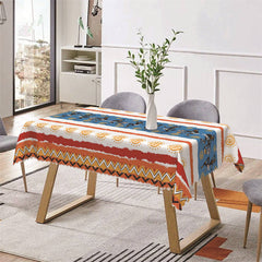 Lofaris Papuans Dancing African Color Rectangle Tablecloth