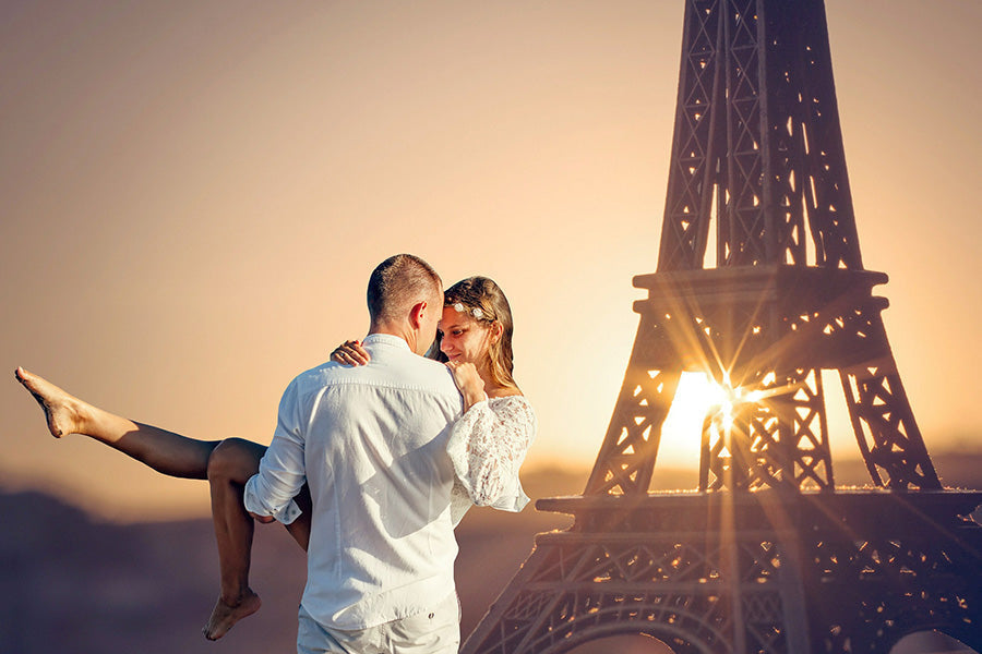 Lofaris Paris Tower Sunshien Photography Valentines Day Backdrop