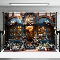 Lofaris Pascal Eggs Store Window Trendy Easter Backdrop