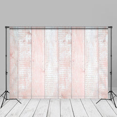 Lofaris Pastel Pink Vertical Stripe Wood Portrait Backdrop