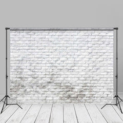 Lofaris Pastoral White Brick Photoshoot Studio Backdrop