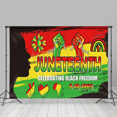 Lofaris Patriotic Celebrate 1865 Freedom Juneteenth Backdrop