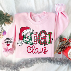 Lofaris Peronalized Christmas Gigi And Grandkids Sweatshirt