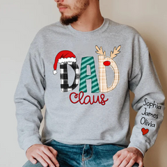 Lofaris Personalize Merry Christmas Dad Claus Kids Sweatshirt