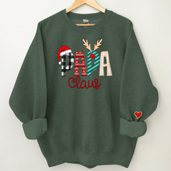 Lofaris Personalize Merry Christmas Dad Claus Kids Sweatshirt