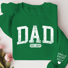 Lofaris Personalize Retro Dad Name Est Year Kids Sweatshirt