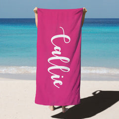 Lofaris Personalized Alphabet Cute Kids Beach Towel