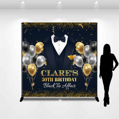 Lofaris Personalized Balloon Suit Tie 50th Birthday Backdrop