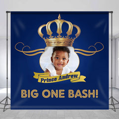 Lofaris Personalized Big One Bash Crown Prince Birthday Backdrop