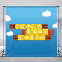 Lofaris Personalized Blue Sky Game Party Birthday Backdrop