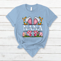 Lofaris Personalized Bunny Nana And Kids Easter T-Shirt