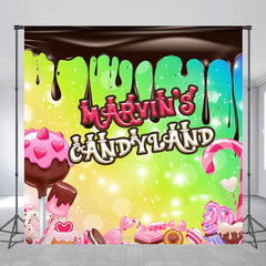 Lofaris Personalized Candyland Girls Birthday Party Backdrop