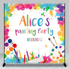 Lofaris Personalized Colorful Pigment Painting Party Backdrop