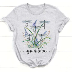 Lofaris Personalized Dragonfly Nana and Kids Family T-Shirt