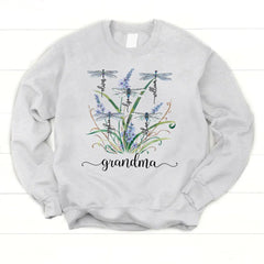 Lofaris Personalized Dragonfly Weeds Sweet Family Sweatshirt