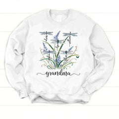 Lofaris Personalized Dragonfly Weeds Sweet Family Sweatshirt