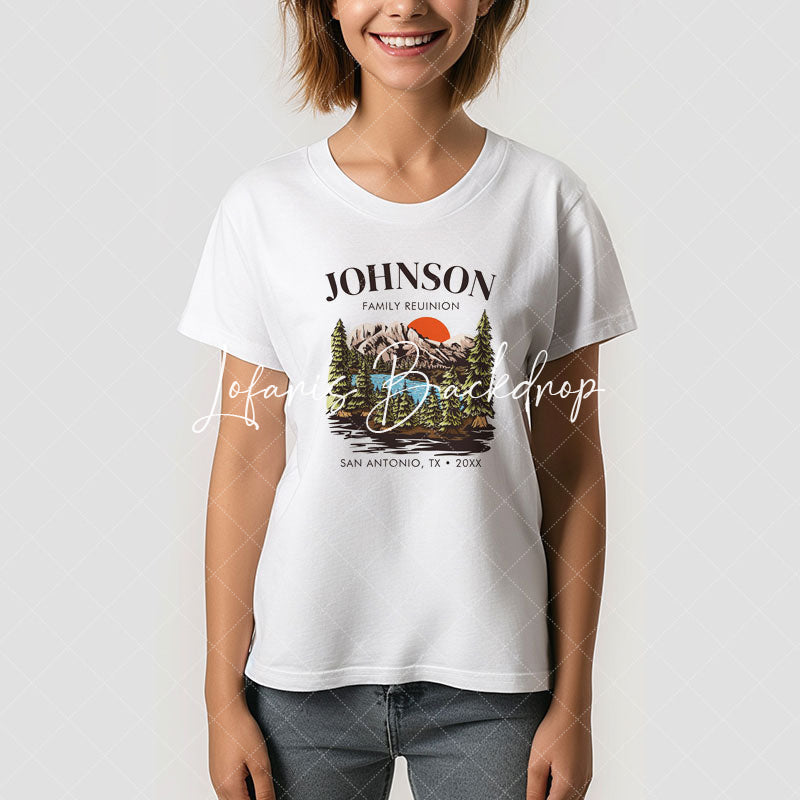 Lofaris Personalized Family Reunion Camping Trip T-Shirt