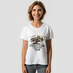 Lofaris Personalized Family Reunion Tree TShirt Gift with Name