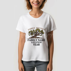 Lofaris Personalized Family Reunion Tree TShirt Gift with Name