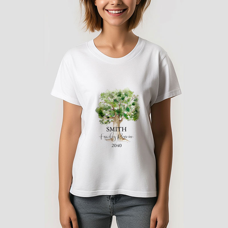 Lofaris Personalized Family Reunion Vacation Tree TShirt