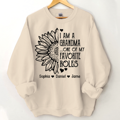 Lofaris Personalized Favorite Roles Grandma Kids Sweatshirt