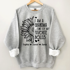 Lofaris Personalized Favorite Roles Grandma Kids Sweatshirt