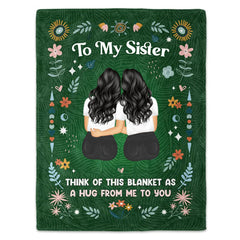 Lofaris Personalized Fleece Blanket For Sisters Gift