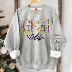 Lofaris Personalized Gigi Grandkids Merry Christmas Sweatshirt