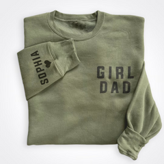 Lofaris Personalized Girl Dad Love Daughter Gift Sweatshirt