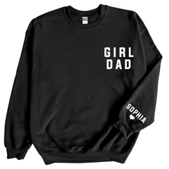 Lofaris Personalized Girl Dad Love Daughter Gift Sweatshirt