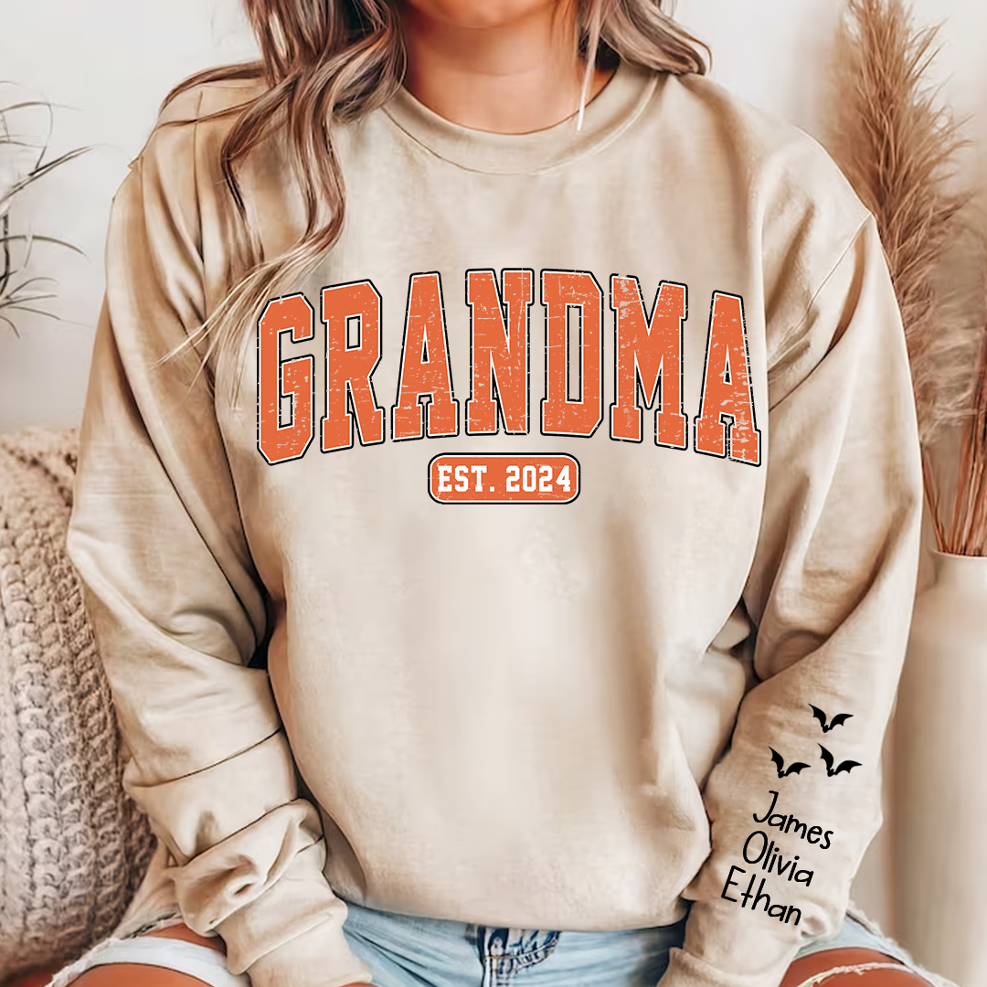 Lofaris Personalized Grandma Est Halloween Custom Sweatshirt