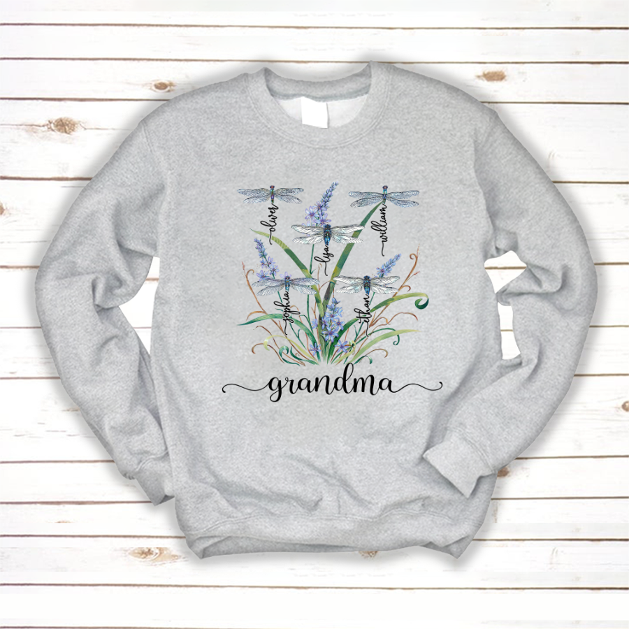 Lofaris Personalized Grandma Grandkids Mother?¡¥s Day Sweatshirt