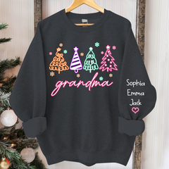 Lofaris Personalized Grandma Tree Merry Christmas Sweatshirt