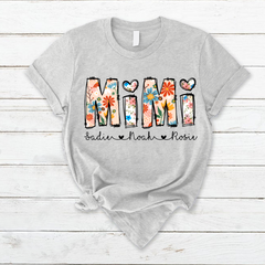 Lofaris Personalized Groovy Flower Mimi Mothers Day T-Shirt