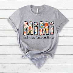 Lofaris Personalized Groovy Flower Mimi Mothers Day T-Shirt