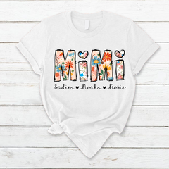 Lofaris Personalized Groovy Flower Mimi Mothers Day T-Shirt