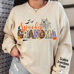 Lofaris Personalized Halloween Spooky Grandma Sweatshirt