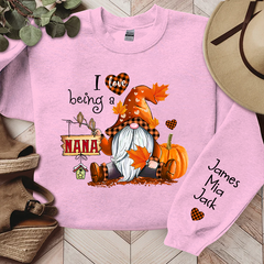 Lofaris Personalized I Love Being Grandma Autumn Sweatshirt