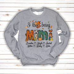 Lofaris I Love Being Mimi and Kids Personalized CTH01 Sweatshirt