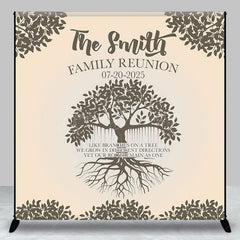 Lofaris Personalized Leaves Tree Root Family Reunion Backdrop