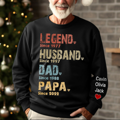 Lofaris Personalized Legend Husband Dad Papa Gift Sweatshirt