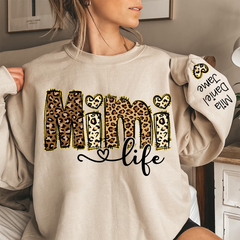 Lofaris Personalized Leopard Gigi Life And Grandkids Sweatshirt