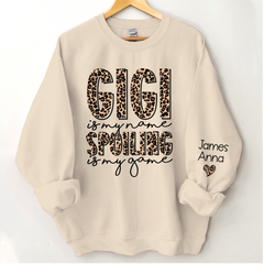 Lofaris Personalized Leopard Gigi Spoiling Custom Sweatshirt