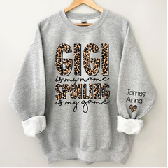 Lofaris Personalized Leopard Gigi Spoiling Custom Sweatshirt