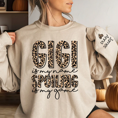 Lofaris Personalized Leopard Gigi Spoiling Custom Sweatshirt