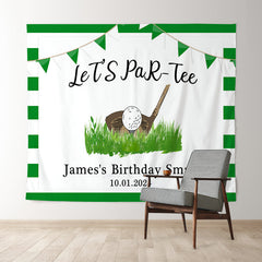 Lofaris Personalized Lets Par Tee Golf Sports Birthday Backdrop