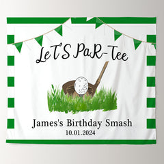 Lofaris Personalized Lets Par Tee Golf Sports Birthday Backdrop