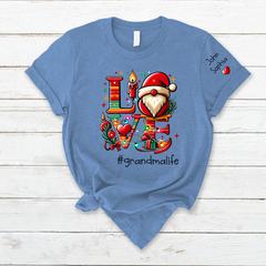 Lofaris Personalized Love Christmas Grandma Kids T - Shirt